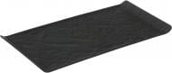 Блюдо прямоугольное Lavastone Black Surf 29,5x15 см Fiora
