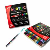 Набор маркеров акриловых Brushme Brush 24 шт. MARK24 Набор маркеров акриловых Brushme Brush 24 шт. MARK24