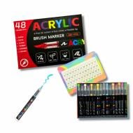 Набор маркеров акриловых Brushme Brush 48 шт. MARK48 Набор маркеров акриловых Brushme Brush 48 шт. MARK48