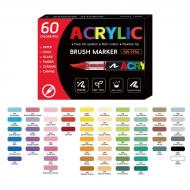 Набор маркеров акриловых Brushme Brush 60 шт. MARK60