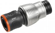 Коннектор с аквастопом Gardena Premium Plus 19 мм 3/4 18254-20