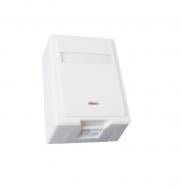 Розетка компьютерная однопортовая RJ-45, 5e cat IP20 белый NCAC-SMB1