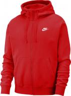 Джемпер Nike M NSW CLUB HOODIE FZ BB BV2645-657 р. L красный