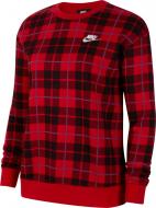 Джемпер Nike W NSW CREW FLC AOP PLAID CI5041-657 р. XS червоний
