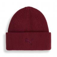 Шапка Puma WARDROBE ESS CHUNKY Mid Crown Beanie 02640803 р.os бордовий