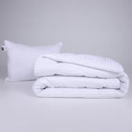 Одеяло шерстяное №188 Сolor Fun Line 17-0605 Stripe White демисезон 172x205 см MirSon белый