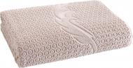 Простынь махровая Foli 160x220 см бежевый Arya