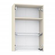 Шкаф верхний распашной LuxeForm с сушкой 600x927x300 мм крем
