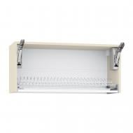 Шкаф верхний LuxeForm с подъемником Hafele Free flap с сушкой 800x360x300 мм крем