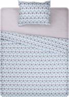 Комплект постільної білизни Болонія 1.5 блакитний із білим UP! (Underprice)