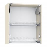 Шкаф верхний LuxeForm с подъемником Hafele Free fold с сушкой 600x720x300 мм крем