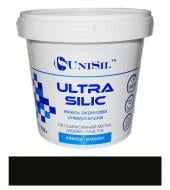 Антикорозийная акриловая эмаль UniSil Ultra Silic черный шелковистый глянец 0,9 л