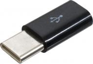 Адаптер Patron MICRO USB на Type-C (F/M) черный (ADAPT-PN-MIC-TYPE-C)