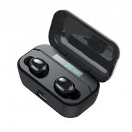 Навушники бездротові вакуумні TOPK HiFi TWS 5.0 Bluetooth 2200 мАч з функцією Handsfree Чорні (TKF25-BL)