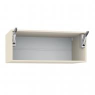 Шкаф верхний LuxeForm антресоль с подъемником Hafele Free flap 900x360x560 мм крем