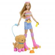 Кукольный набор Barbie Прогулка с хвостатым другом блондинка JMJ44
