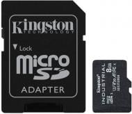 Карта памяти Kingston microSDXC 8 ГБ Class 10 (SDCIT2/8GB) Industrial A1 PSLC CARD + SD-адаптер