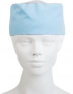Головной убор уборщицы с сеткой голубой