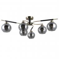 Люстра потолочная Victoria Lighting 6x40 Вт E27 черный Veda/PL6 black Люстра потолочная Victoria Lighting 6x40 Вт E27 черный Veda/PL6 black