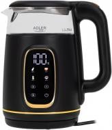 Электрочайник Adler AD 1305 black gold 1850-2200Вт 1.7 л Электрочайник Adler AD 1305 black gold 1850-2200Вт 1.7 л