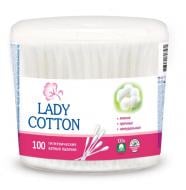 Ватні палички Lady Cotton ефективний догляд 100 шт. (кругла)