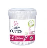 Ватні палички Lady Cotton ефективний догляд 100 шт. (кругла)