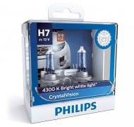 Автолампа галогенна Philips CrystalVision H7 55 Вт 2 шт.(PS12972CVSM)