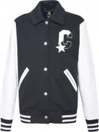 Вітрівка жіноча демісезонна Converse TWISTED VARSITY KNIT JACKET 10018557-001 р.S чорна