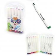 Фломастеры двухсторонние 237-12 Mouse треугольная форма 12 цветов 130 мм кисточка/штамп J.Оtten Фломастеры двухсторонние 237-12 Mouse треугольная форма 12 цветов 130 мм кисточка/штамп J.Оtten