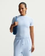 Футболка Nike W NK SS FITTED TOP GLS IO1291-407 р.M блакитний