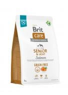 Корм сухий беззерновий для усіх порід Brit Care Grain-free Senior & Light з лососем 3 кг