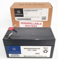 Акумулятор автомобільний Mercedes 1,2Ah 12V «+» ліворуч (MER000000004039)