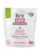 Корм сухой для малых пород Brit Care Sustainable Adult Small Breed с курицей 1 кг