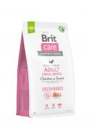 Корм сухой для малых пород Brit Care Sustainable Adult Small Breed с курицей 7 кг