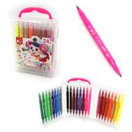 Фломастеры двухсторонние 249-24 Mouse 24 цвета 125 мм кисточка/тонкий Josef Otten