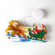Фигурка с подсветкой подвесная Санта с оленями 13,4 см разноцветный DH-NY-83 COLOR Фигурка с подсветкой подвесная Санта с оленями 13,4 см разноцветный DH-NY-83 COLOR