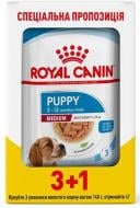 Корм вологий для цуценят Royal Canin Medium Puppy 3+1 шт 140 г