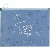 Папка на молнии zip-lock А5+ Flower Symphony-3 Axent