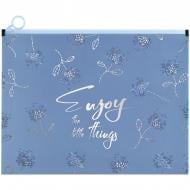 Папка на молнии zip-lock А4+ Flower Symphony-3 Axent