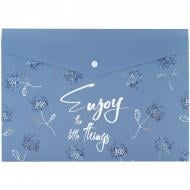 Портфель на кнопке А4+ Flower Symphony-1 Axent