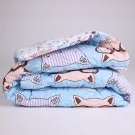 Одеяло №3004 Сolor Fun Line Whales зима 200x220 см MirSon разноцветный