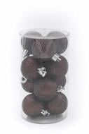 Набор шариков коричневий d 85 мм 14 см 12 шт./уп.
