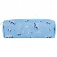 Пенал S Flower Symphony-3 Axent голубой с рисунком