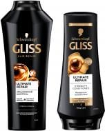 Набор для волос GLISS Ultimate Repair шампунь 400 мл и бальзам 200 мл