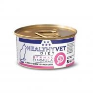 Корм влажный для котов HEALTHYVET Dermal Formula, паштет, ж/б 85 г