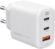 Зарядний пристрій Intaleo TCG65GAN 65W GAN 2USB-C PD+USB-A QC 3.0 (1283126559525)