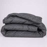 Одеяло №166 Сolor Fun Line 17-0611 Stripe Black Silk лето 200x220 см MirSon черный