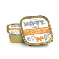 Корм влажный для котят KIPPY с курицей и яйцом, паштет, ж/б 90 г