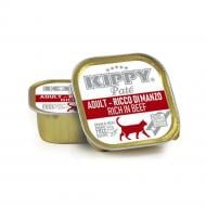 Корм вологий для котів KIPPY з яловичиною, паштет, ж/б 90 г
