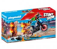 Конструктор Playmobil Stunt Show Мотокросс с огненной стеной 70553